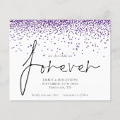 Haushalt Wir entschieden für immer Lila Glitzer Re (Vorderseite)