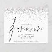 Haushalt Wir entschieden für immer Silver Glitzer  (Vorderseite)