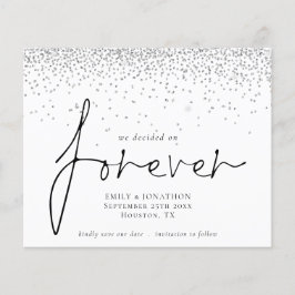 Haushalt Wir entschieden für immer Silver Glitzer 