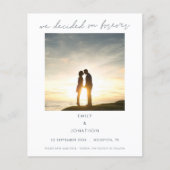 Haushalt Wir haben über ewig Foto Save the Date en (Vorderseite)