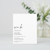 HAUSHALT Wir machen Hochzeitseinladung (Stehend Vorderseite)