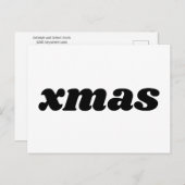 Haushalt Xmas Postkarte (Vorne/Hinten)