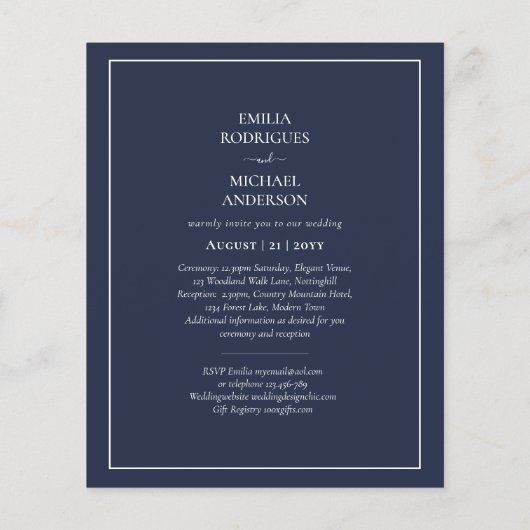 HAUSHALT Zweisprachiges einladendes Spanisches Bod Flyer (Hinten)