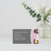 Haushälterin-Mädchen-Visitenkarten Visitenkarte (Stehend Vorderseite)