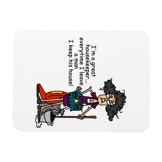 Haushälterin-Spaß Magnet (Horizontal)