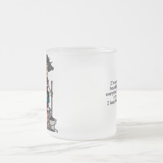 Haushälterin-Spaß Mattglastasse (Mittel)