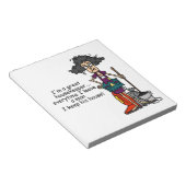 Haushälterin-Spaß Notizblock (angewinkelt)