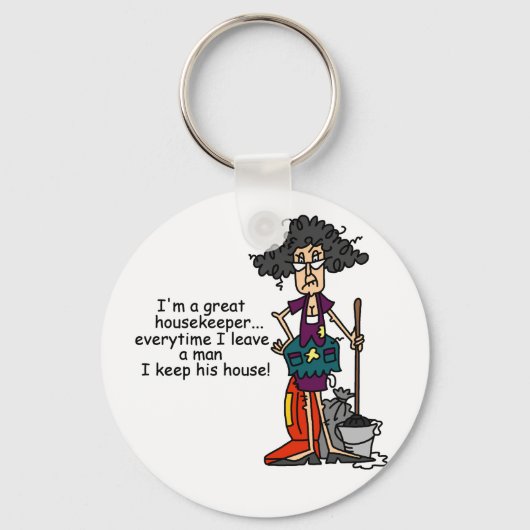 Haushälterin-Spaß Schlüsselanhänger (Vorderseite)
