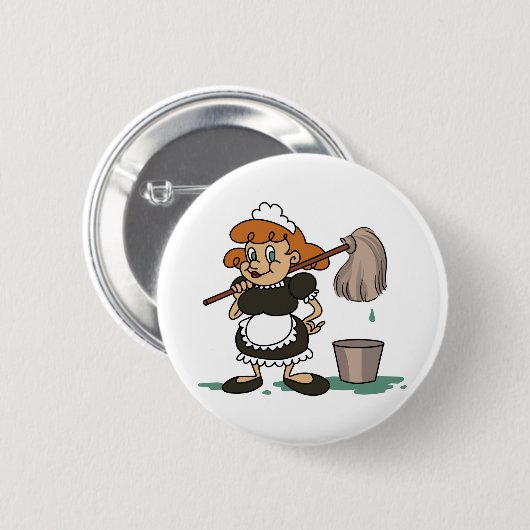 Haushalts-Maid Button (Vorne & Hinten)