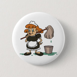 Haushalts-Maid Button