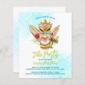 Haushalts-Tiki-Party Einladungen (Vorne/Hinten)
