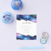 HAUSHALTSABKOMMEN Lila Gold-Glitzer-RETT Flyer (Einzeln)