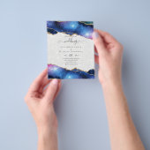 HAUSHALTSABKOMMEN Lila-rosa-goldene Hochzeitsreise Flyer (Gruppe)