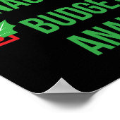 Haushaltsanalyst Funny Pajama Weihnachtsgeschenk Poster (Ecke)