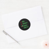 Haushaltsanalyst Funny Pajama Weihnachtsgeschenk Runder Aufkleber (Umschlag)