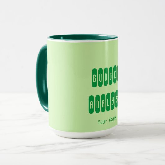 "HAUSHALTSANALYST" TASSE (Vorderseite Links)