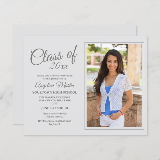 HAUSHALTSANKÜNDIGUNG Moderner Weißer Abschluss Fot (Vorne/Hinten)