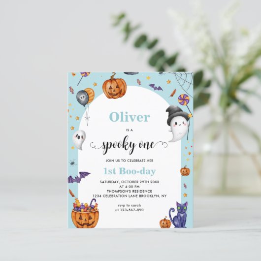 HAUSHALTSARCHENblau 1. Geburtstag (Stehend Vorderseite)