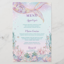 Haushaltsätherische Meerjungfrau unter dem Meeresm Flyer