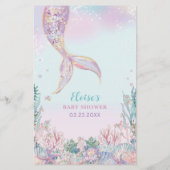 Haushaltsätherische Meerjungfrau unter dem Meeresm Flyer (Hinten)