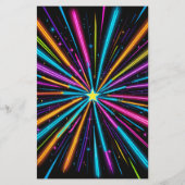 Haushaltsaufschlag Neon Glow Bowling Geburtstag (Rückseite)