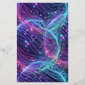 Haushaltsaufschlag Neon Glow Bowling Geburtstag (Rückseite)