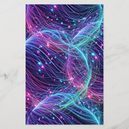 Haushaltsaufschlag Neon Glow Bowling Geburtstag (Rückseite)