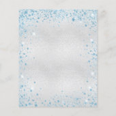 Haushaltsausschreibung für den silberblauen Glitze Flyer (Hinten)