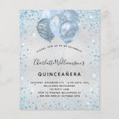 Haushaltsausschreibung für den silberblauen Glitze Flyer (Vorne)