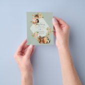 HAUSHALTSBABY-SHOWER-EINLADUNGEN - Waldtiere Flyer (Gruppe)