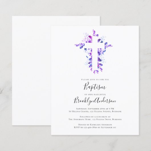 HAUSHALTSBaptismus | Eukalyptus Cross (Vorne/Hinten)