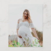 Haushaltsbär Eucalyptus Baby Dusche Einladung (Rückseite)