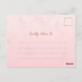 Haushaltsbärendusche Wildblumen Girls Baby Postkarte (Rückseite)