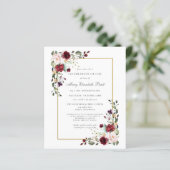 Haushaltsbeerdigung Burgund Rote Rose Blumenladen (Stehend Vorderseite)