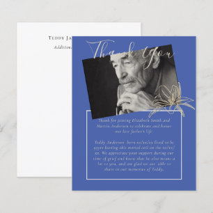 HAUSHALTSBeerdigung Danke Foto Blue Lilly