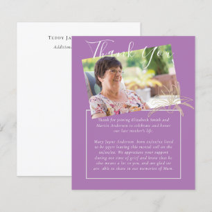 HAUSHALTSBegräbnis Danke Foto Mauve Lilly