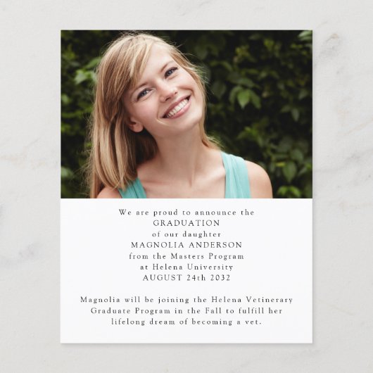 HAUSHALTSbeherrsche Ankündigung (Rückseite)