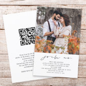 Haushaltsbeitritt zu US Foto QR Code Hochzeit Einl