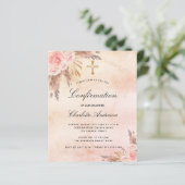 Haushaltsbestätigung Blütengras-Rose (Stehend Vorderseite)