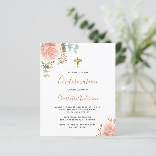 Haushaltsbestätigung Eukalyptusrösche Rosa Blütenb (Stehend Vorderseite)