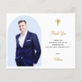 Haushaltsbestätigung Foto Junge blauen Bogen viele (Vorderseite)