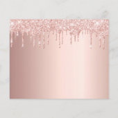 Haushaltsbestätigung Glitzer Foto Vielen Dank (Rückseite)