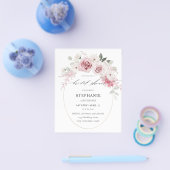 Haushaltsblass Rosa Brautparty 2 Flyer (Einzeln)