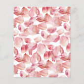 Haushaltsblättern & Prosecco Brautdusche Einladung (Rückseite)