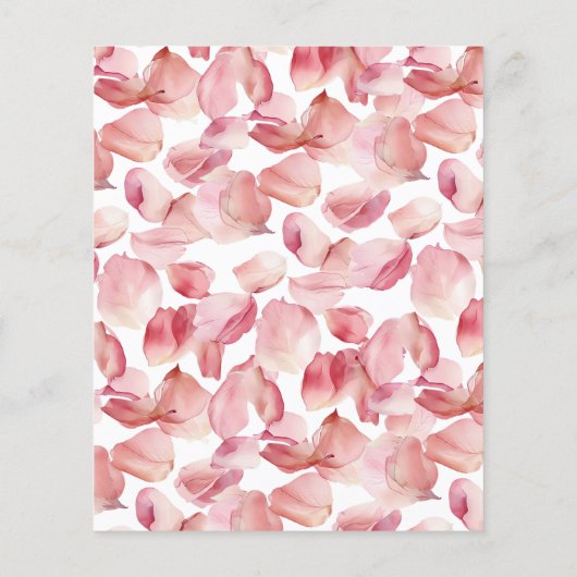 Haushaltsblättern & Prosecco Brautdusche Einladung (Rückseite)