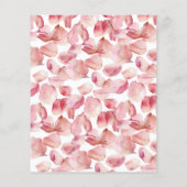 Haushaltsblättern & Prosecco Brautdusche Einladung (Rückseite)