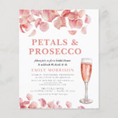 Haushaltsblättern & Prosecco Brautdusche Einladung Flyer (Vorne)