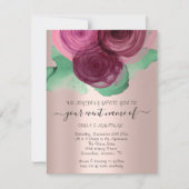 Haushaltsblättriger QR-Code Rose Green Marsala (Vorderseite)