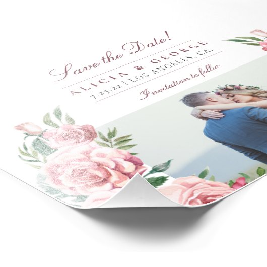 Haushaltsblush Rose Foto Hochzeit speichern das Da (Ecke)