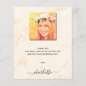 Haushaltsblütenpampas Abschluss danke (Rückseite)